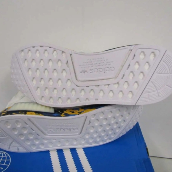New Adidas Men\'s US 8 NMD R1 Camo White Yellow